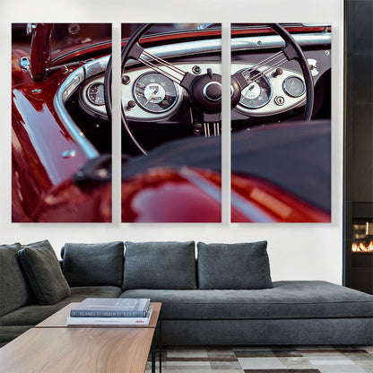 Classic Oldtimer Car Dashboard Home decor