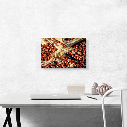 Coffee Beans With Bag Coffee Shop decor