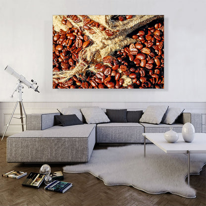 Coffee Beans With Bag Coffee Shop decor