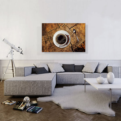 Coffee on Wooden Table Coffee Shop decor
