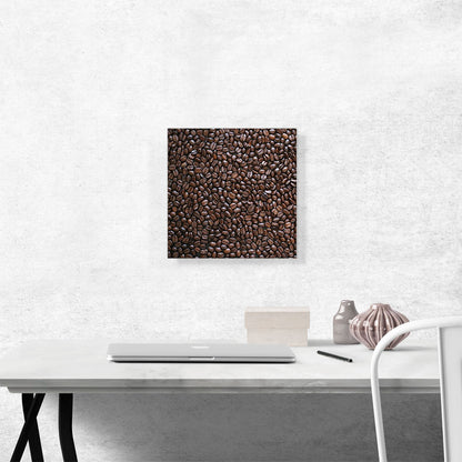 Coffee Pattern Cafe Decor Square