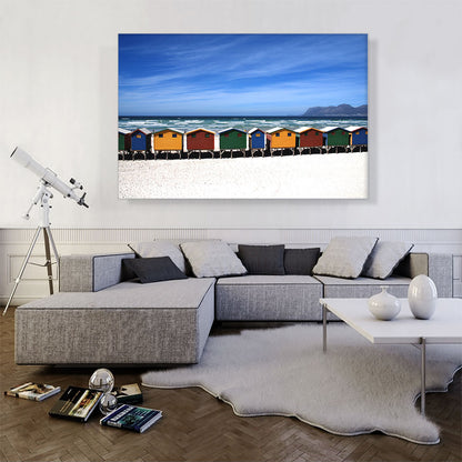 Colorful Houses On The Beach