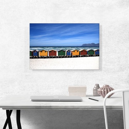 Colorful Houses On The Beach