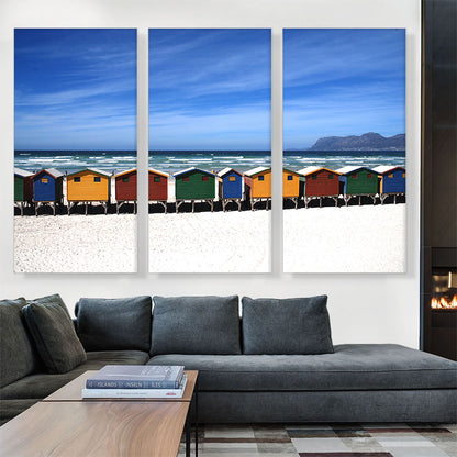 Colorful Houses On The Beach