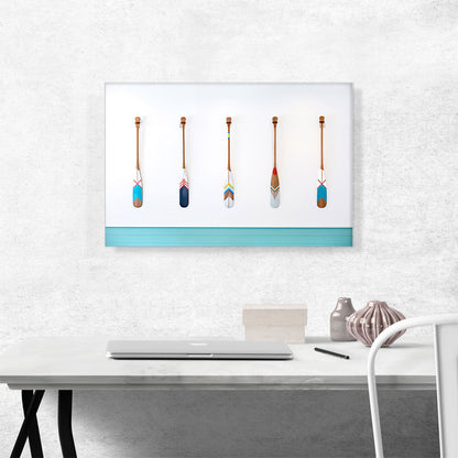Colorful Oars Home decor