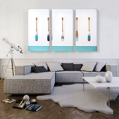 Colorful Oars Home decor