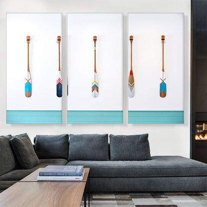 Colorful Oars Home decor