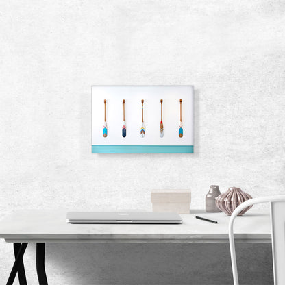 Colorful Oars Home decor