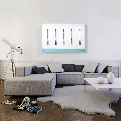 Colorful Oars Home decor