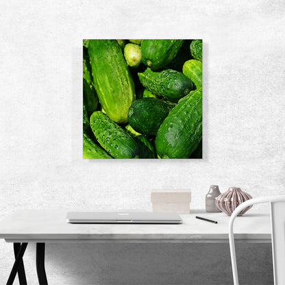 Cucumbers Pattern Supermarket decor