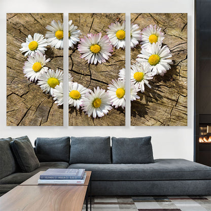 Daisy Heart Flower Home decor