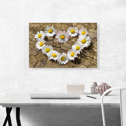 Daisy Heart Flower Home decor