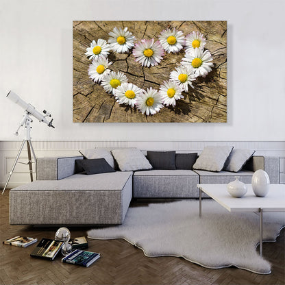 Daisy Heart Flower Home decor