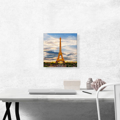 Eiffel Tower Paris Landscape Home Decor Square