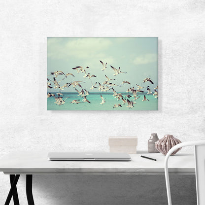 Flying Seagulls Home Decor Rectangle