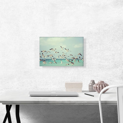 Flying Seagulls Home Decor Rectangle