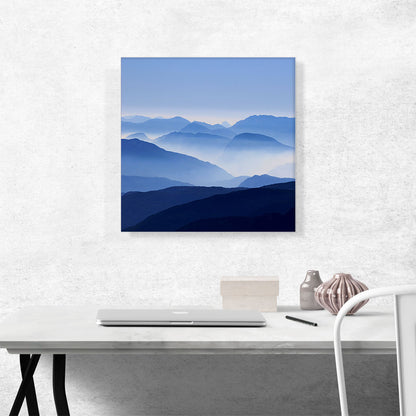 Foggy Mountains Home Decor Square