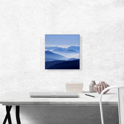 Foggy Mountains Home Decor Square