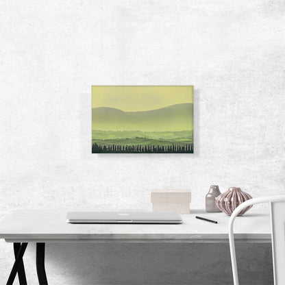 Green Landscape Home Decor Rectangle
