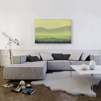 Green Landscape Home Decor Rectangle