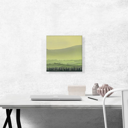 Green Landscape Home Decor Square