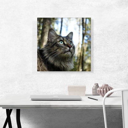 Grey Norwegian Forest Cat Home decor