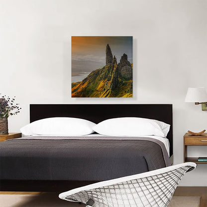 High Rock Mountains Home Decor Square