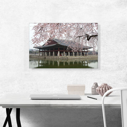 Japan Temple Blossom Home decor