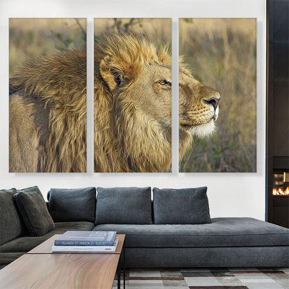 Lion In Savanah Home decor