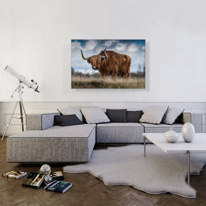 Long Hair Bull Home Decor Rectangle
