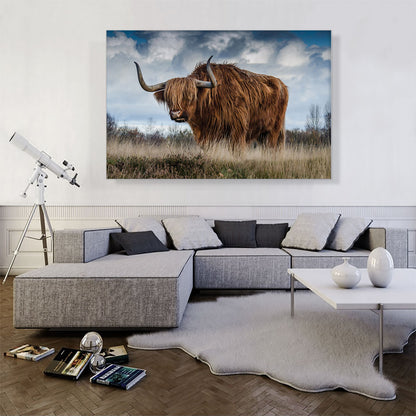 Long Hair Bull Home Decor Rectangle
