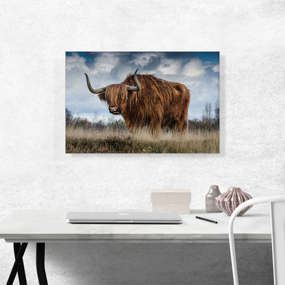 Long Hair Bull Home Decor Rectangle
