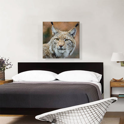 Lynx In Forest Home Decor Square