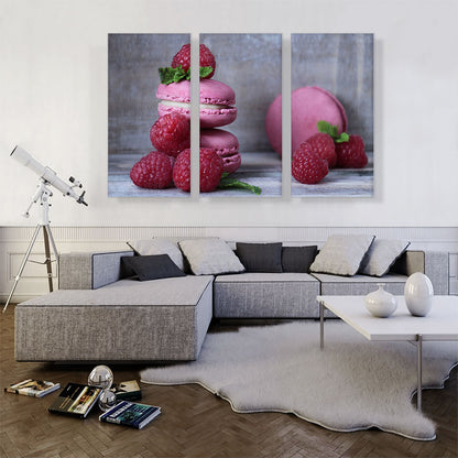 Macaroons Raspberries Home decor
