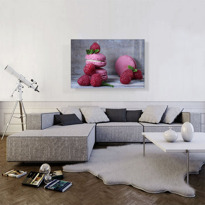 Macaroons Raspberries Home decor