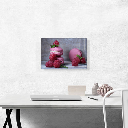 Macaroons Raspberries Home decor