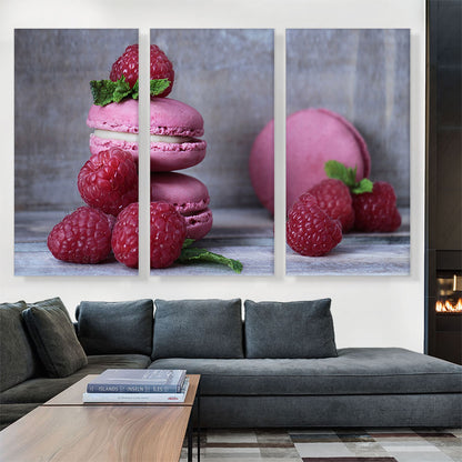 Macaroons Raspberries Home decor