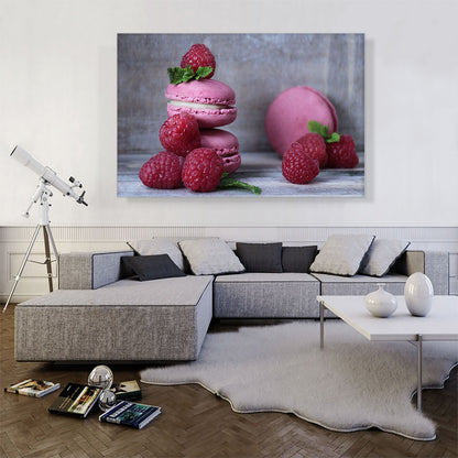 Macaroons Raspberries Home decor