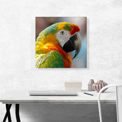 Macaw Home Decor Square