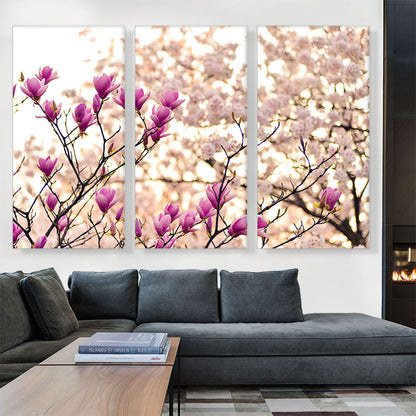 Magnolia and Cherry Blossoms Home decor