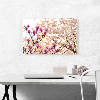 Magnolia and Cherry Blossoms Home decor