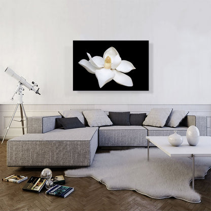 Magnolia White Flower Home Decor Rectangle