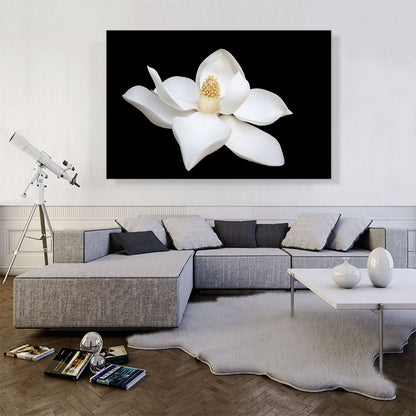 Magnolia White Flower Home Decor Rectangle