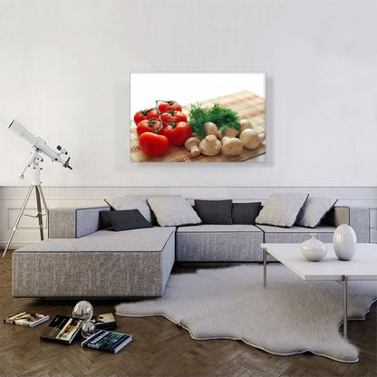Mushrooms and Tomatoes Home decor