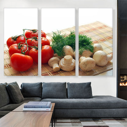 Mushrooms and Tomatoes Home decor