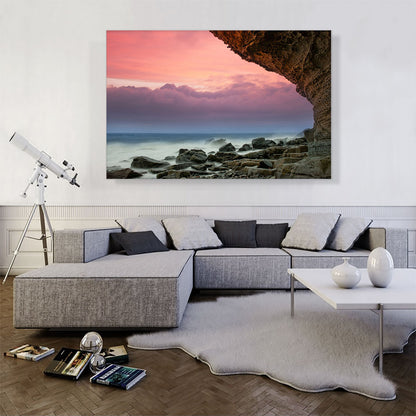 Ocean Coast Sunset Home Decor Rectangle