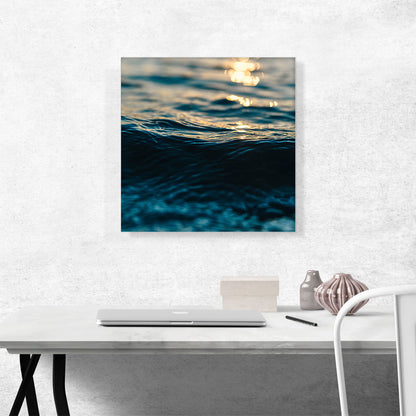 Ocean Wave Home Decor Square