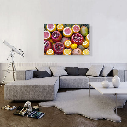 Pineapple Lemon Orange Pomegranate Fruits Supermarket decor