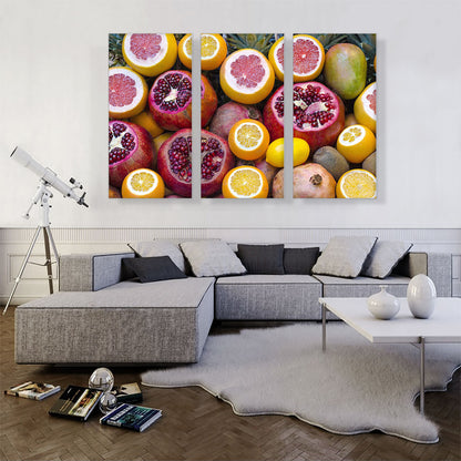 Pineapple Lemon Orange Pomegranate Fruits Supermarket decor