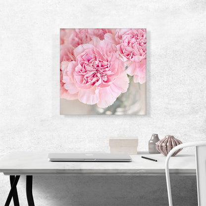 Pink Carnation Home Decor Square